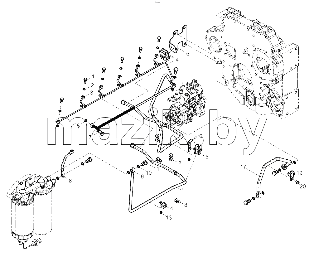  Low Pressure Fuel Pipe Group