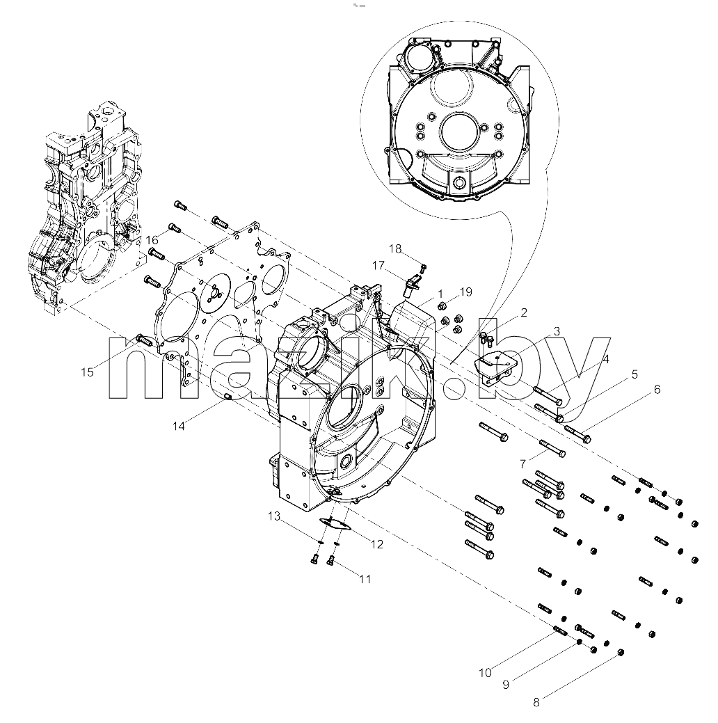  Flywheel Housing Group
