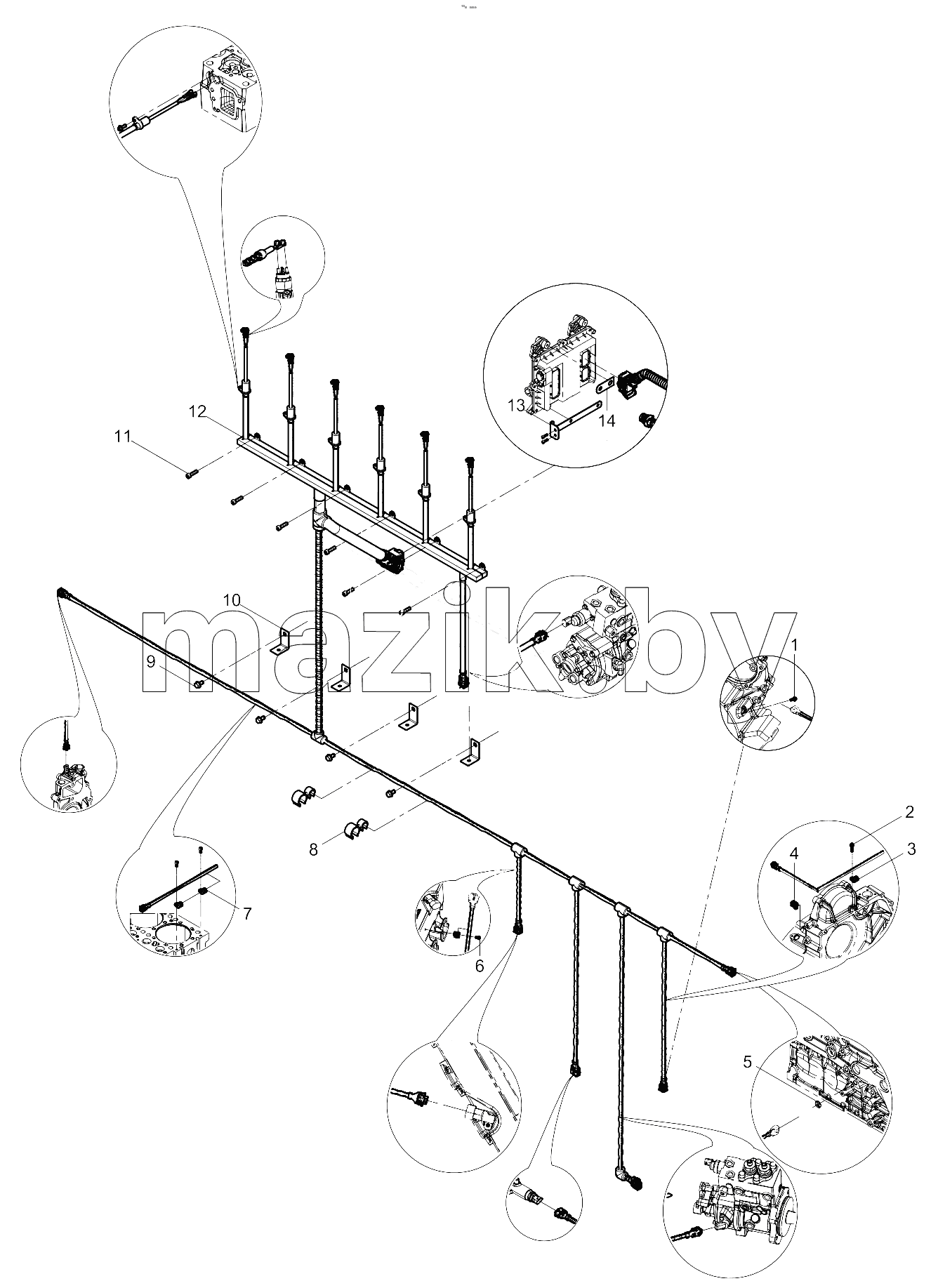  Electronic Control System Harness Group