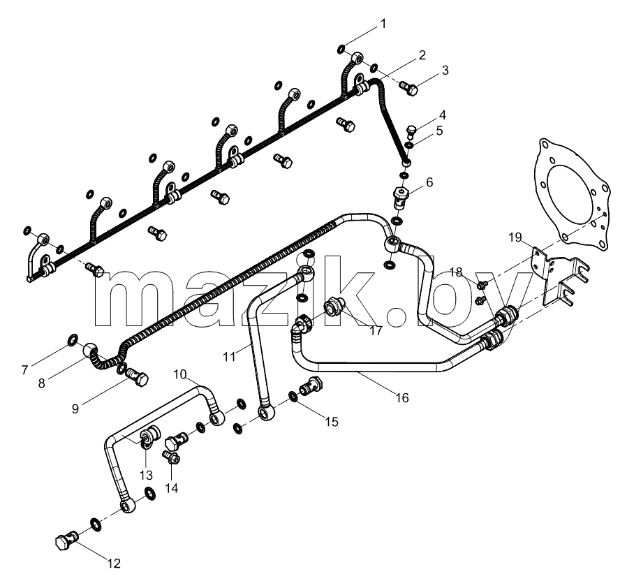  Low Pressure Fuel Pipe Group