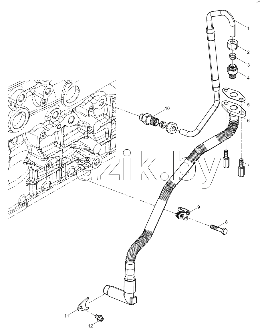  Turbocharger Oil Pipe Group