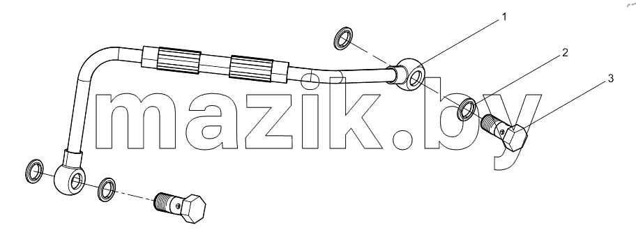  FUEL INJECTION PUMP OIL PIPE ASSEMBLY