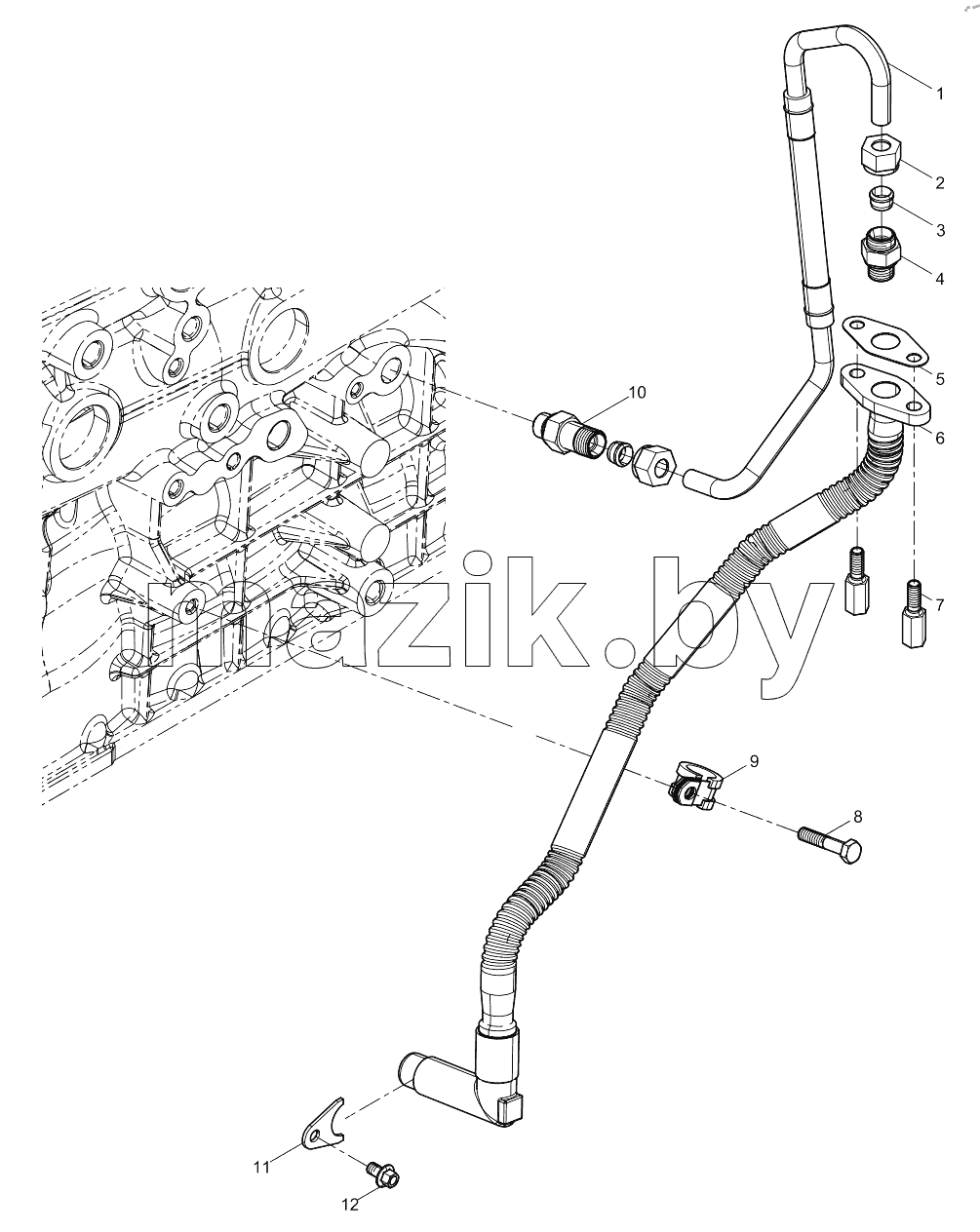  TURBOCHARGER OIL PIPE GROUP