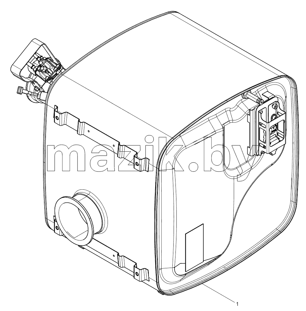  SEPARATE DELIVERY PARTS GROUP ATTACHED TO ENGINE