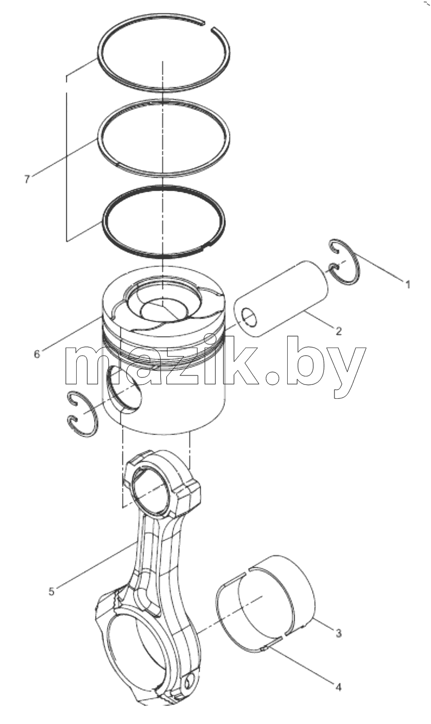  Piston and connecting rod group