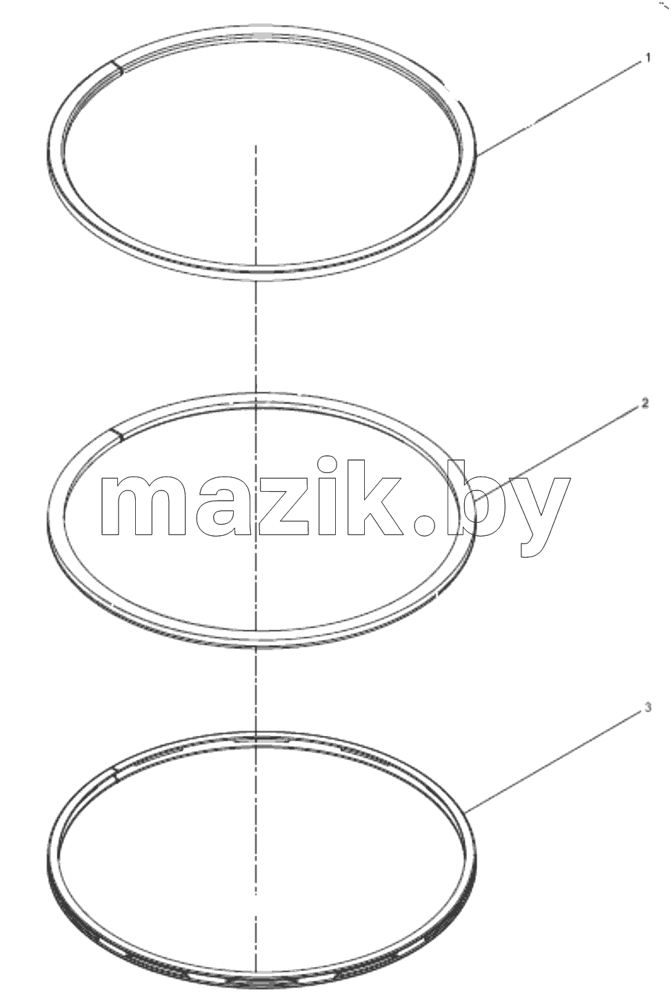  Piston ring set