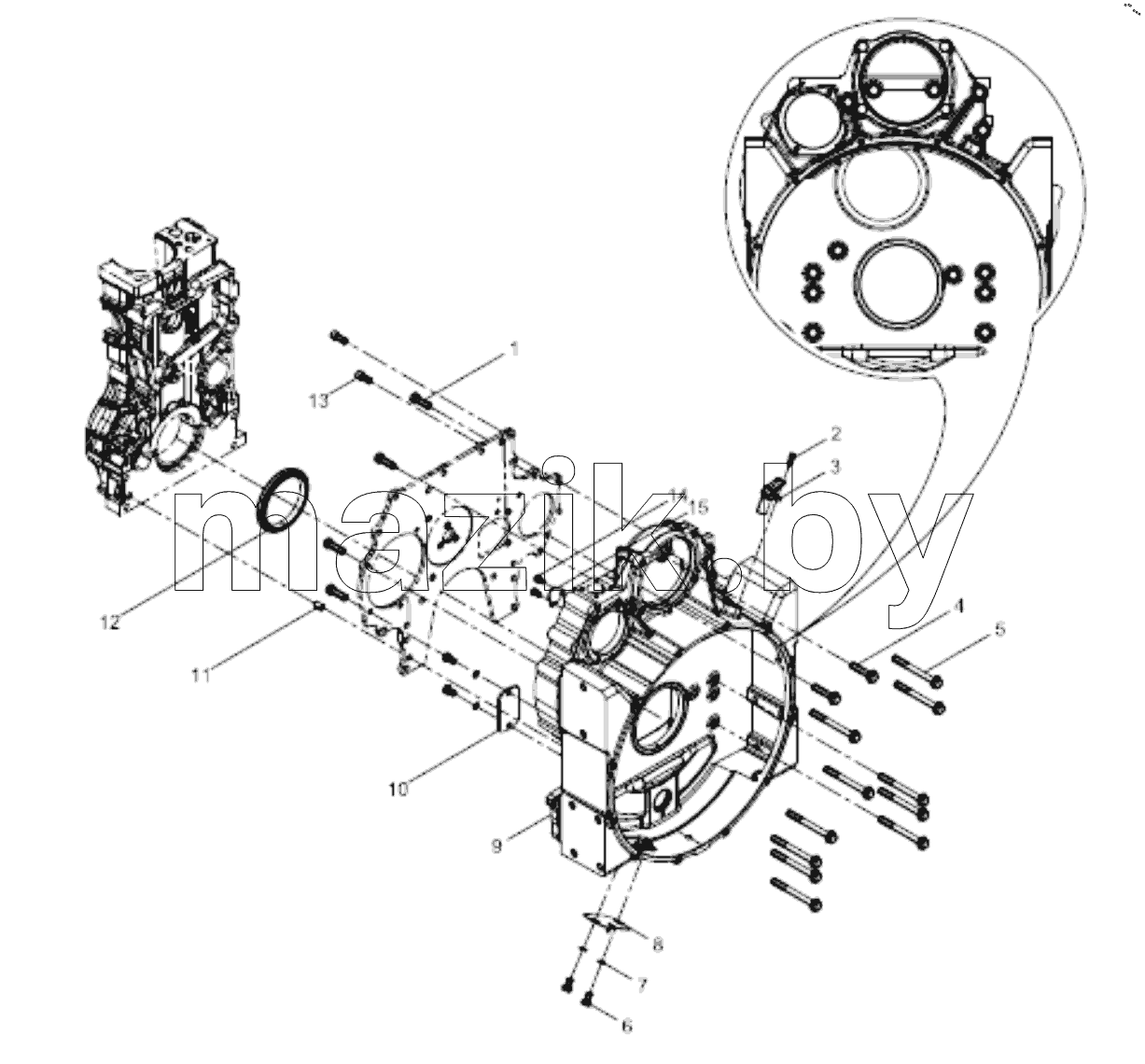  Flywheel housing group