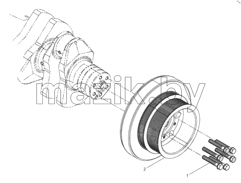  Crankshaft pulley group