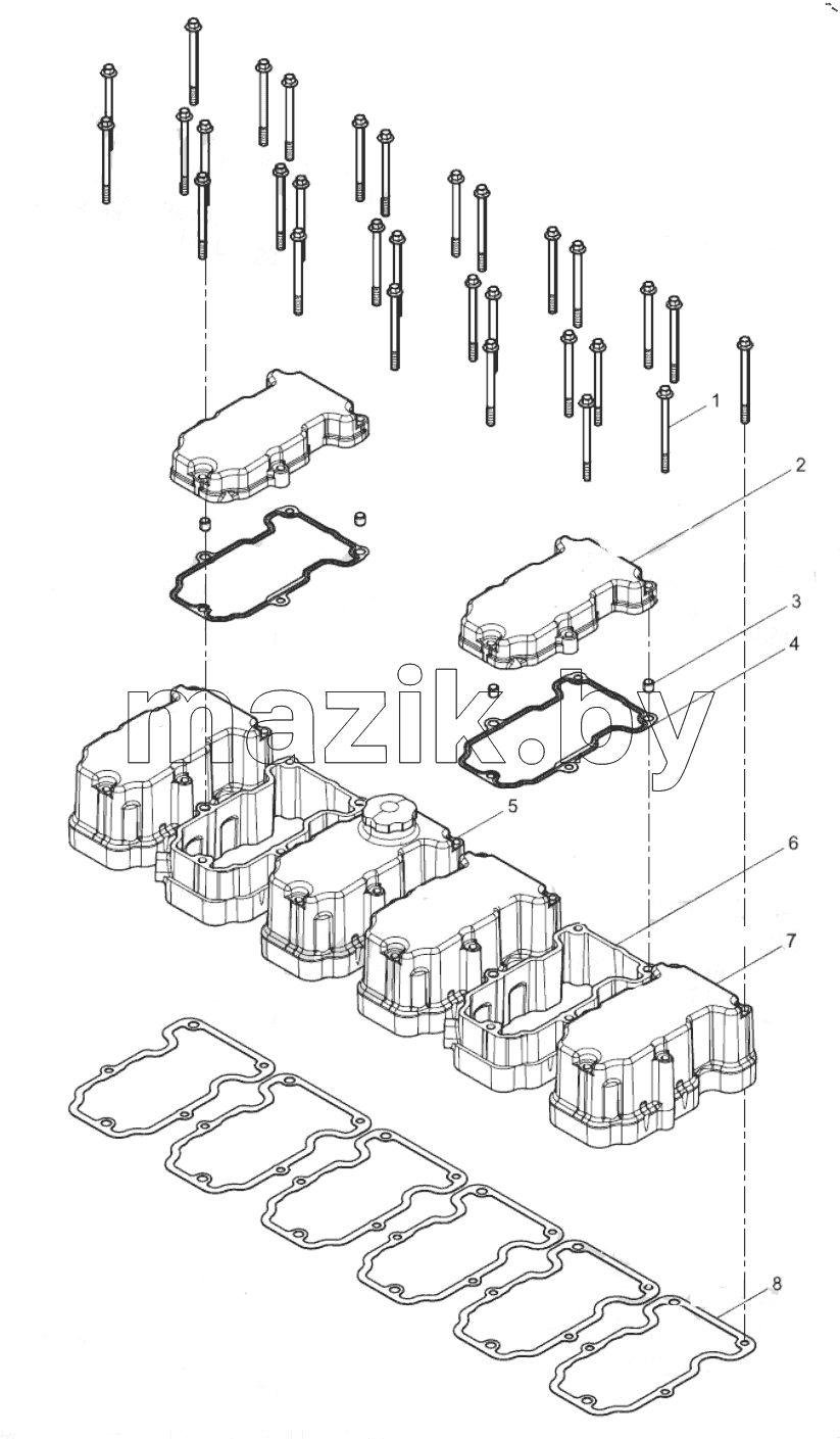  Cylinder head cover group