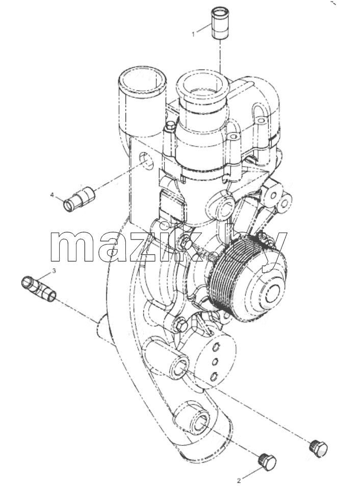  Water pump inlet pipe joint group