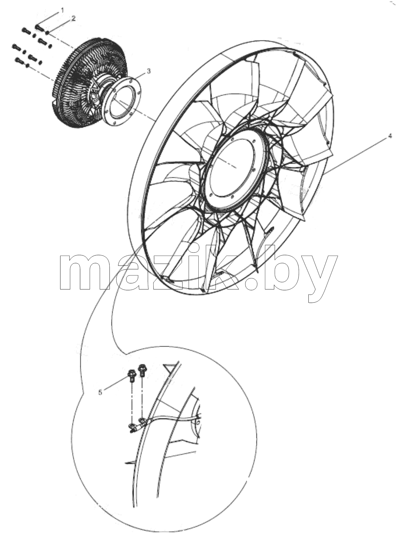  Fan and hub group
