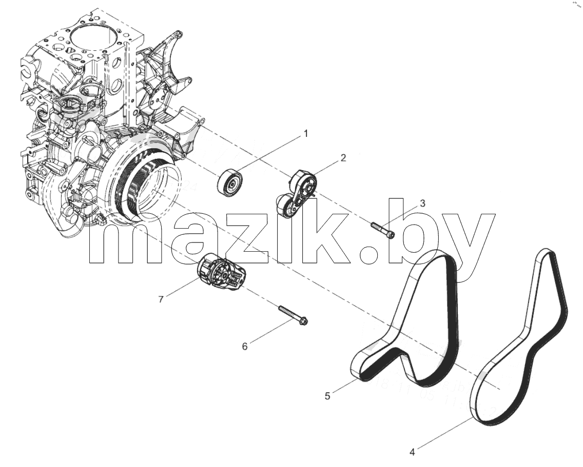  Tensioner and belt group