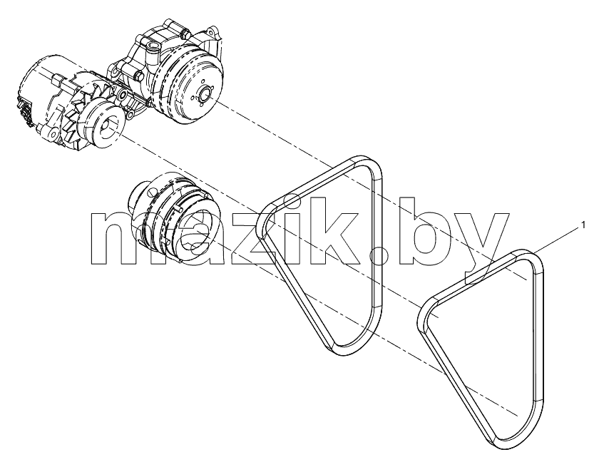  Tensioner And Belt Group