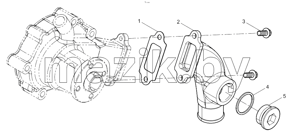  Water Pump Inlet Pipe Group