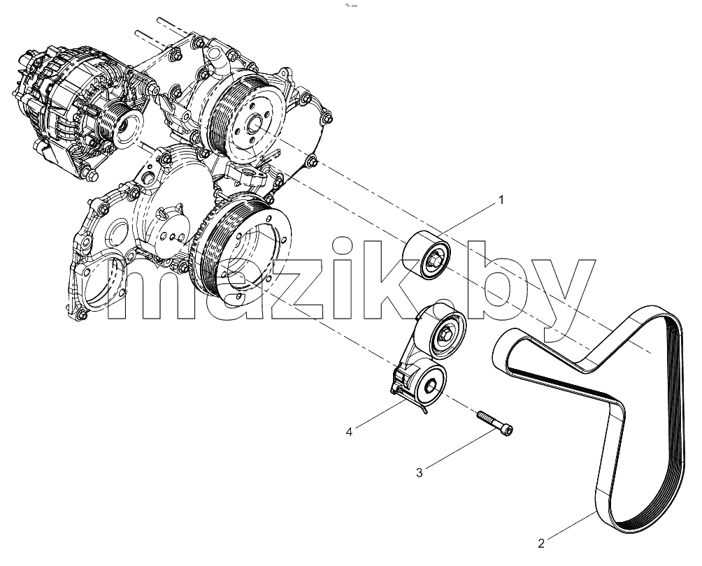  Tensioner And Belt Group