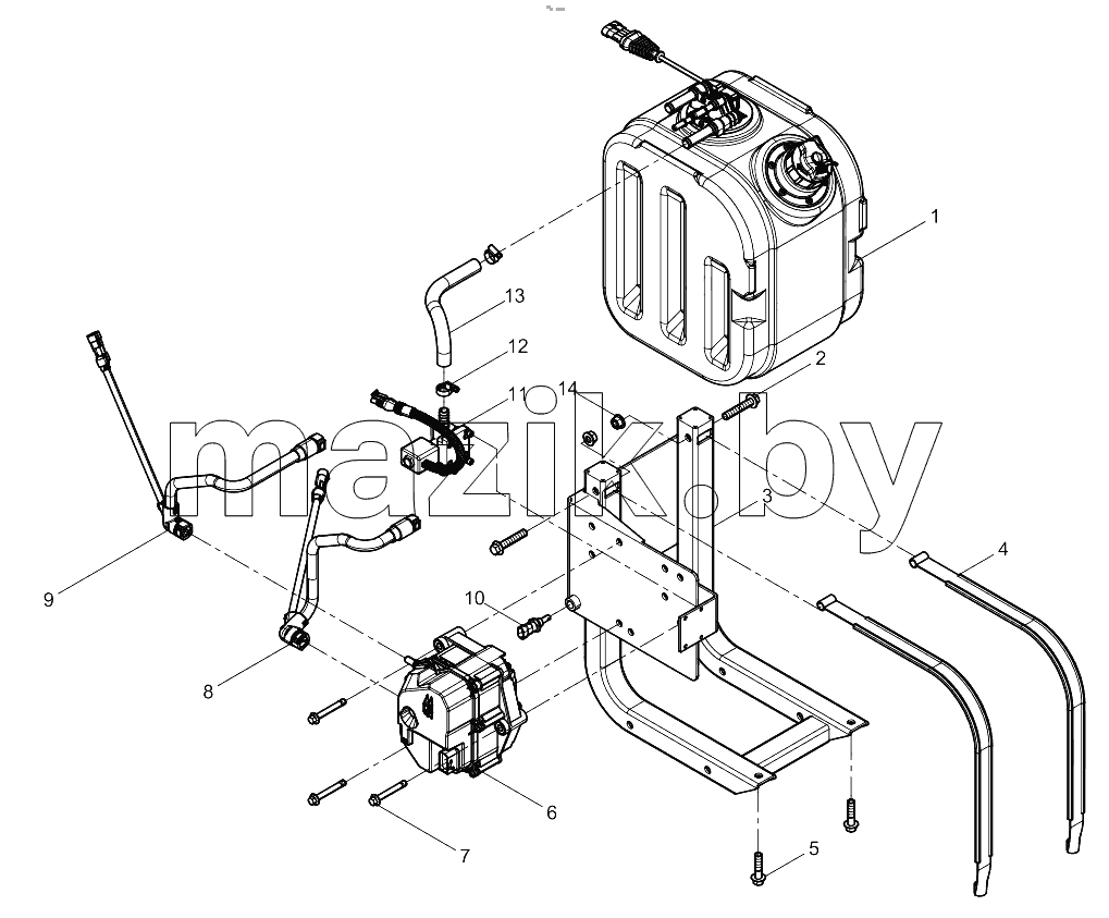  Integrated Urea Tank Assembly
