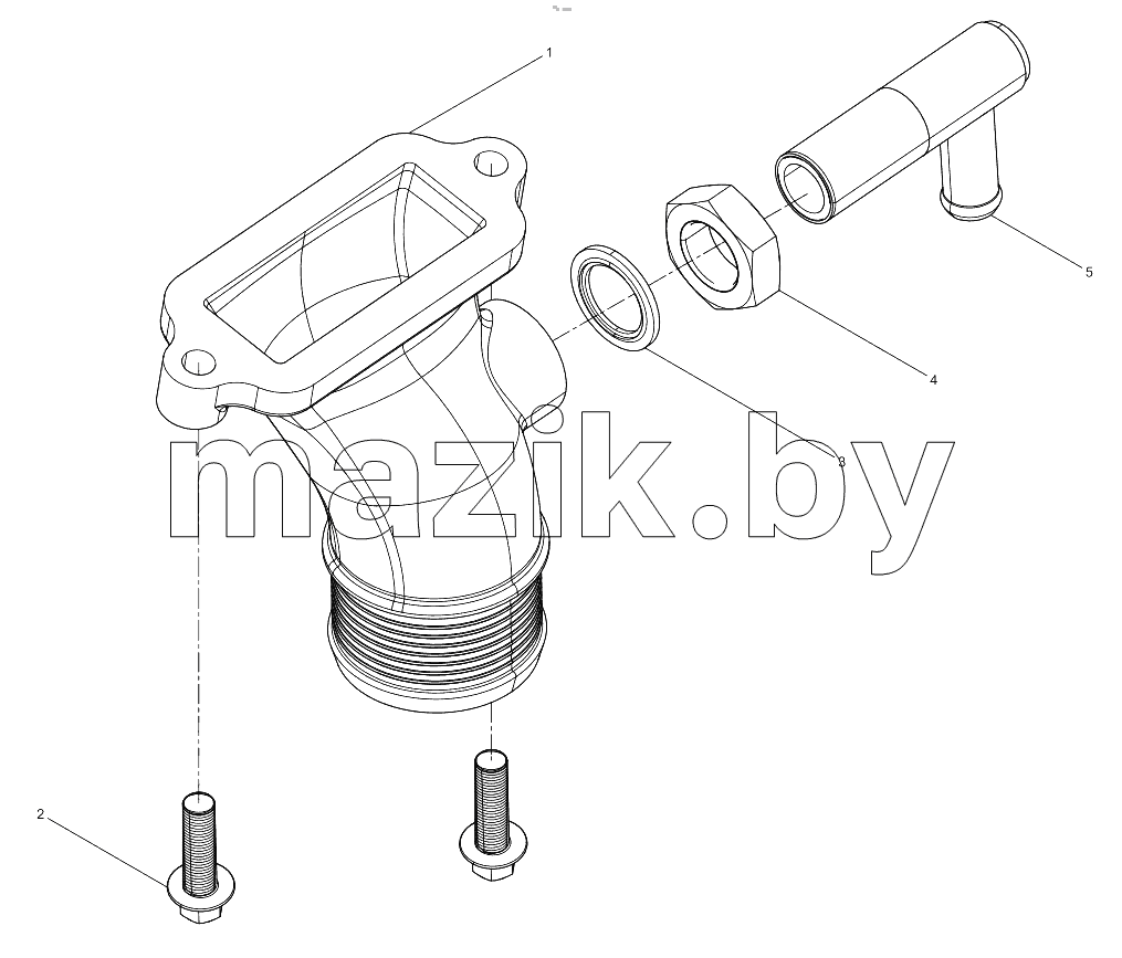  Water Pump Inlet Pipe Group