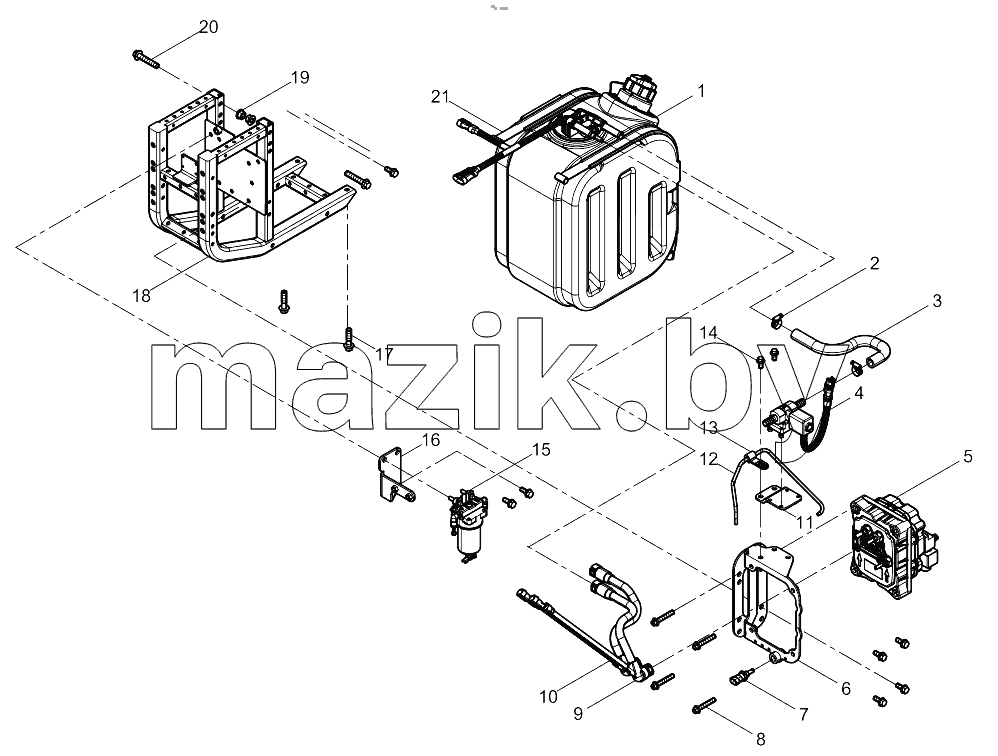  Integrated Urea Tank Assembly