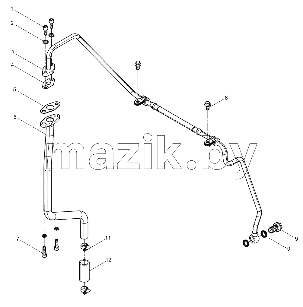  Turbocharger Oil Pipe Group