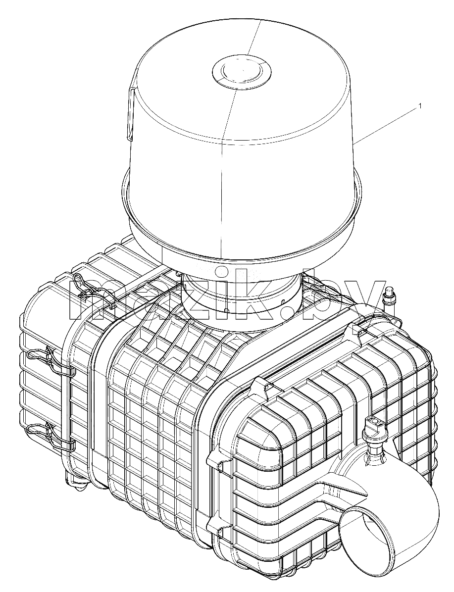  Separate Delivery Parts Group Attached to Engine