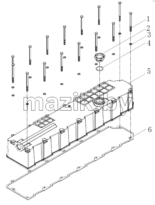  Cylinder head cover assembly