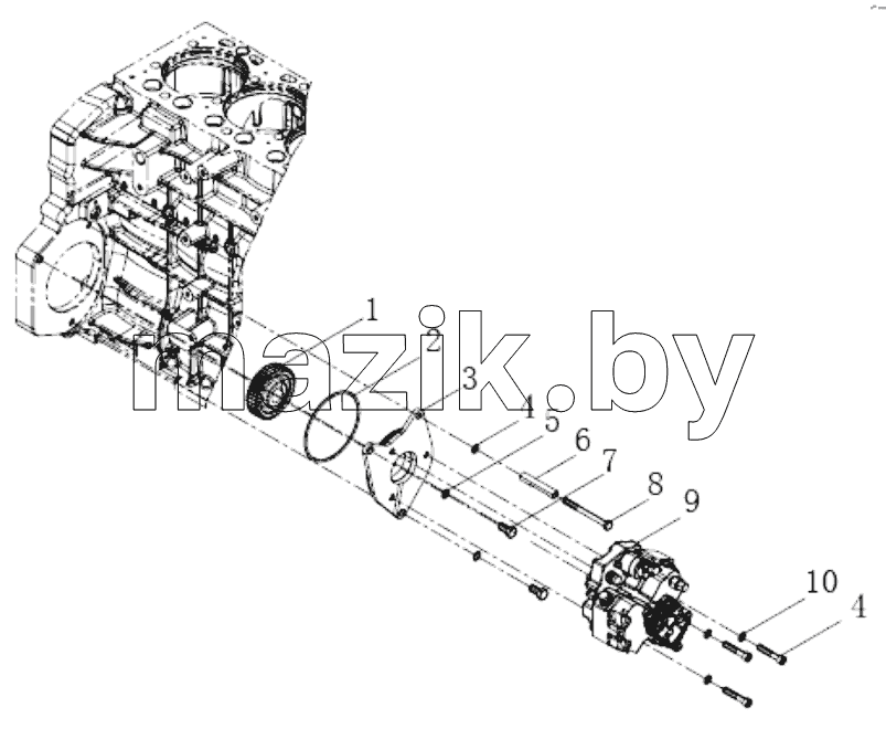  High pressure oil pump combination