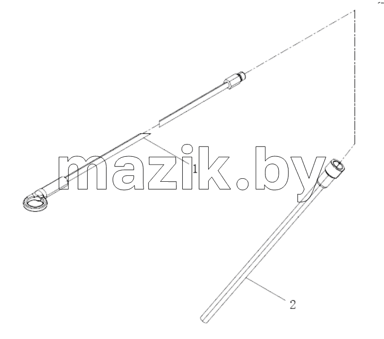  Oil dipstick and dipstick tube assemblies