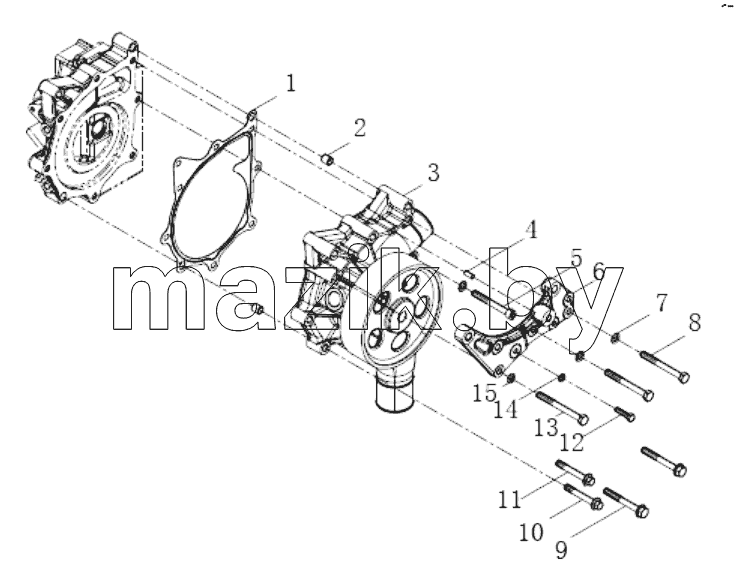  Water pump combination