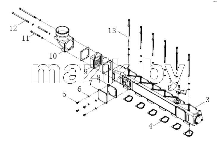  Intake pipe combination