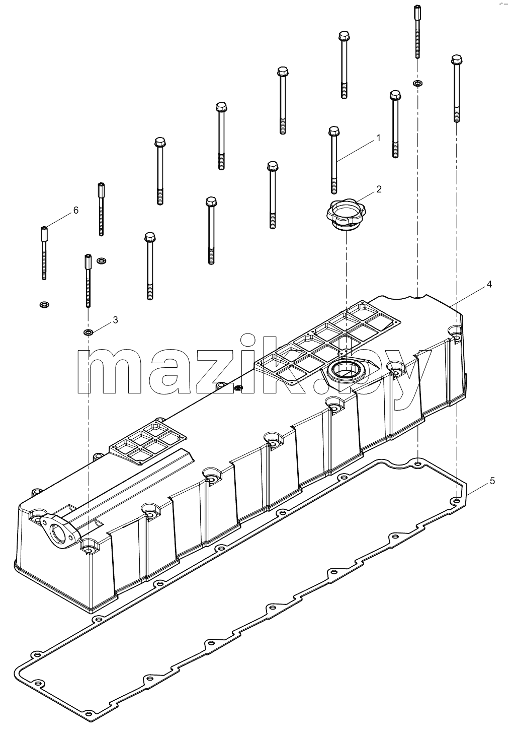  Cylinder head cover set