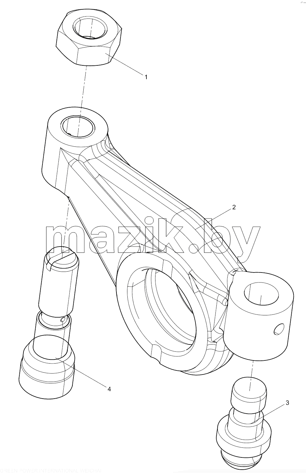  Exhaust Rocker Arm Set