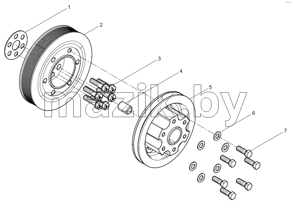  Crankshaft Pulley Group