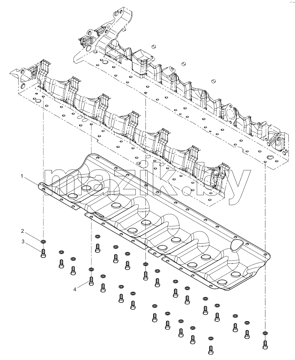  Engine Block Reinforcing Plate Group