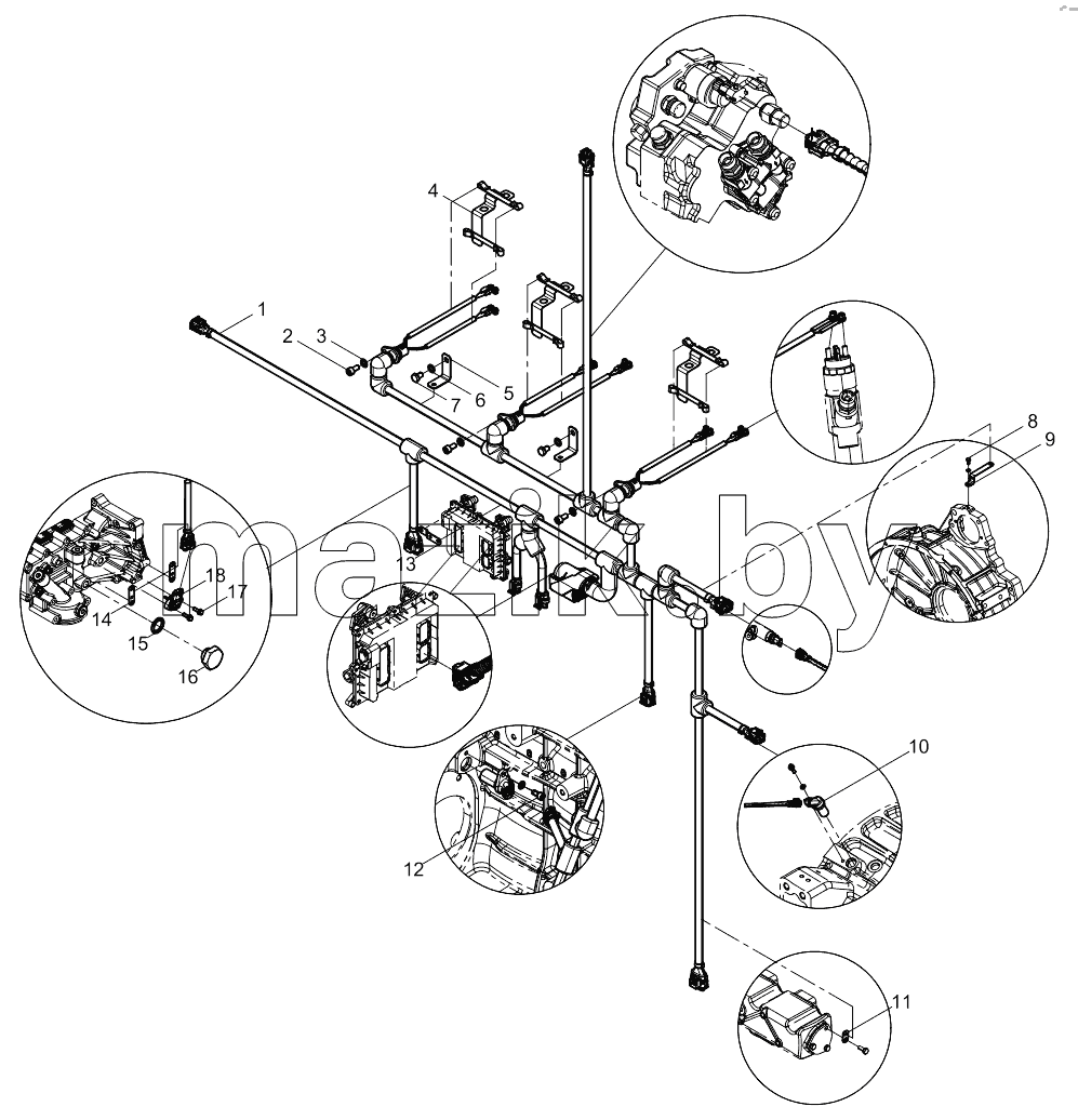  Electronic Control System Harness Group