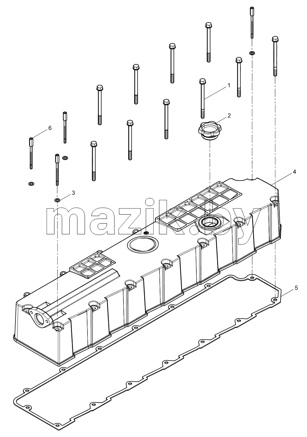  Cylinder head cover set