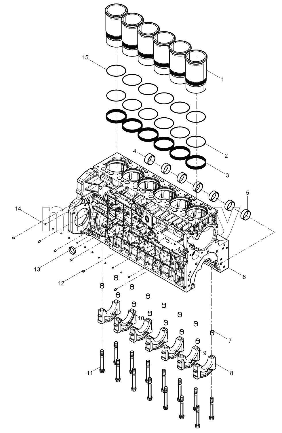 Cylinder Block Preassembly
