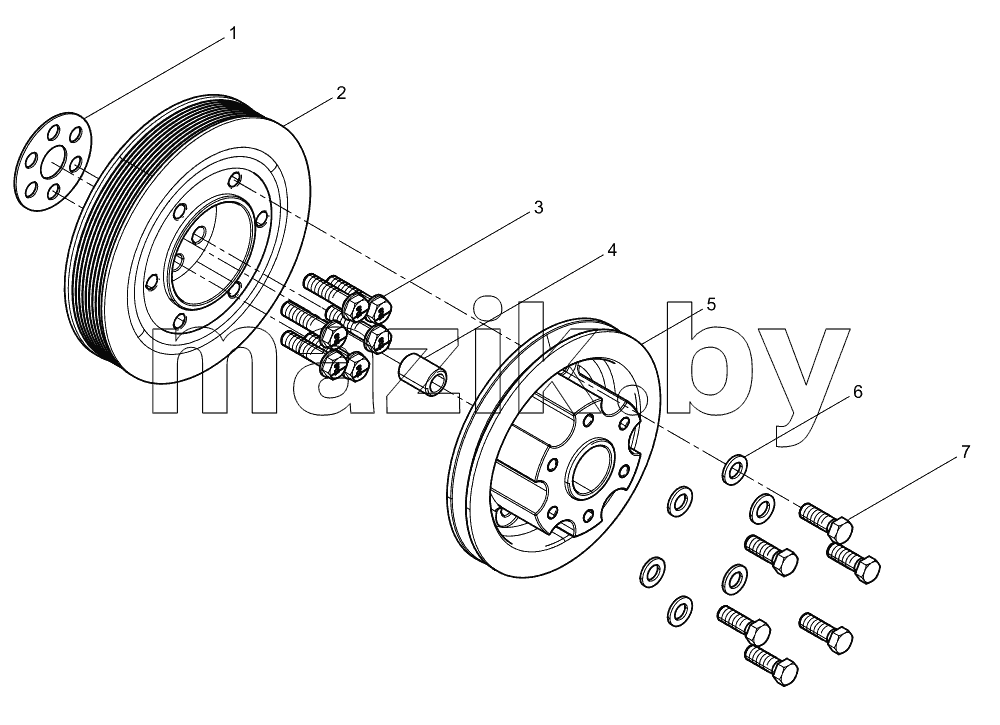  Crankshaft Pulley Group