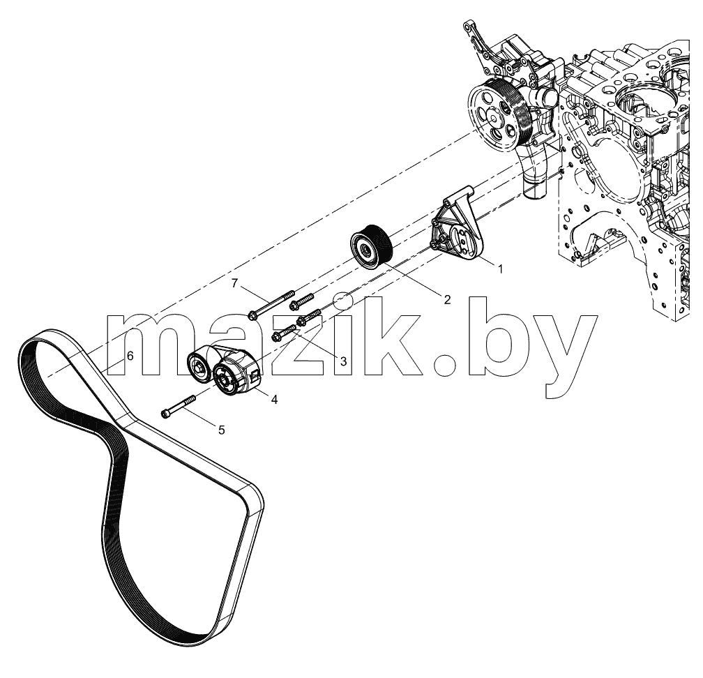  Tensioner And Belt Group
