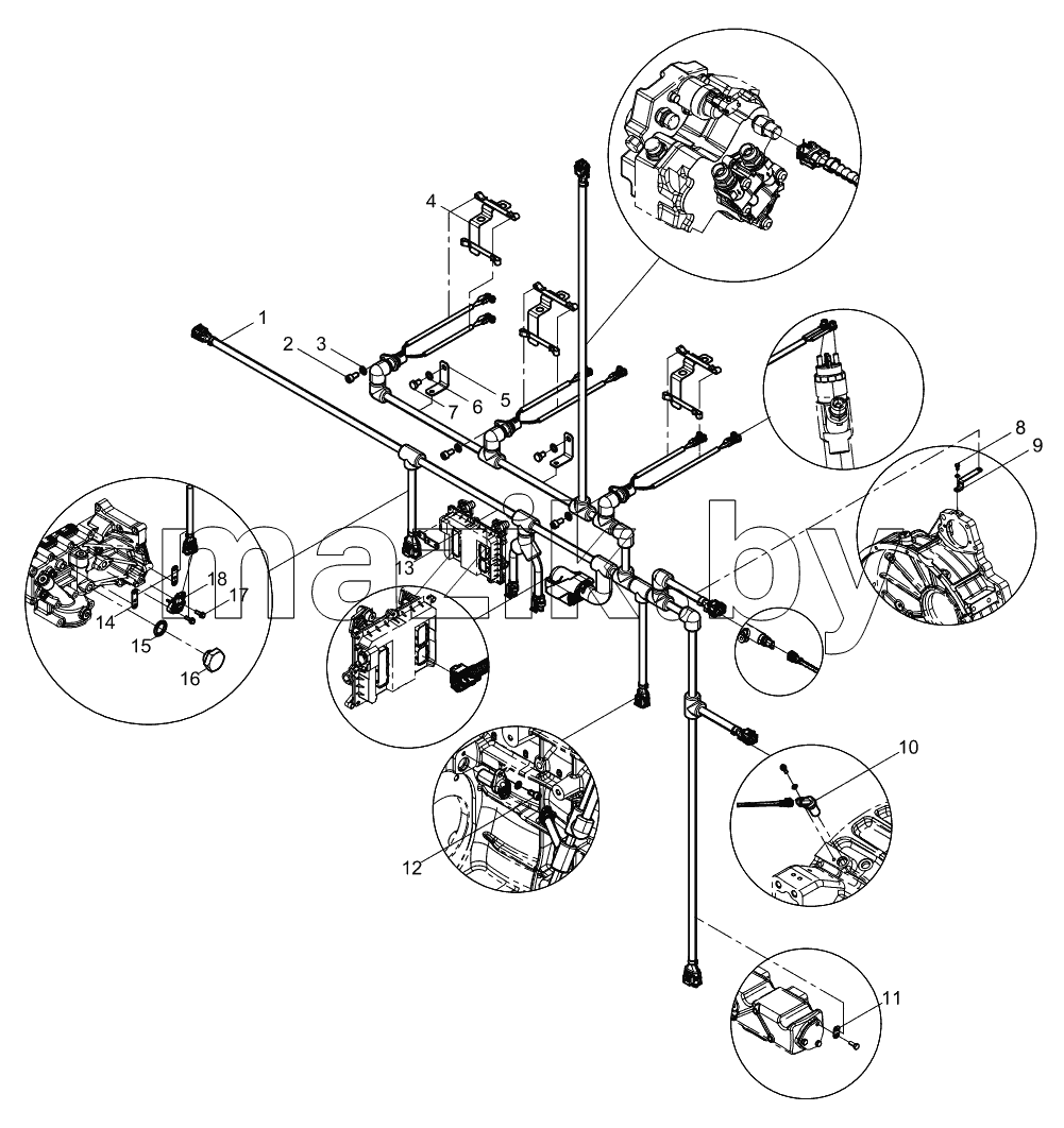  Electronic Control System Harness Group