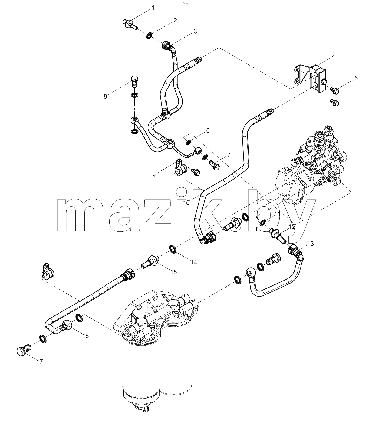  Low Pressure Fuel Pipe Group