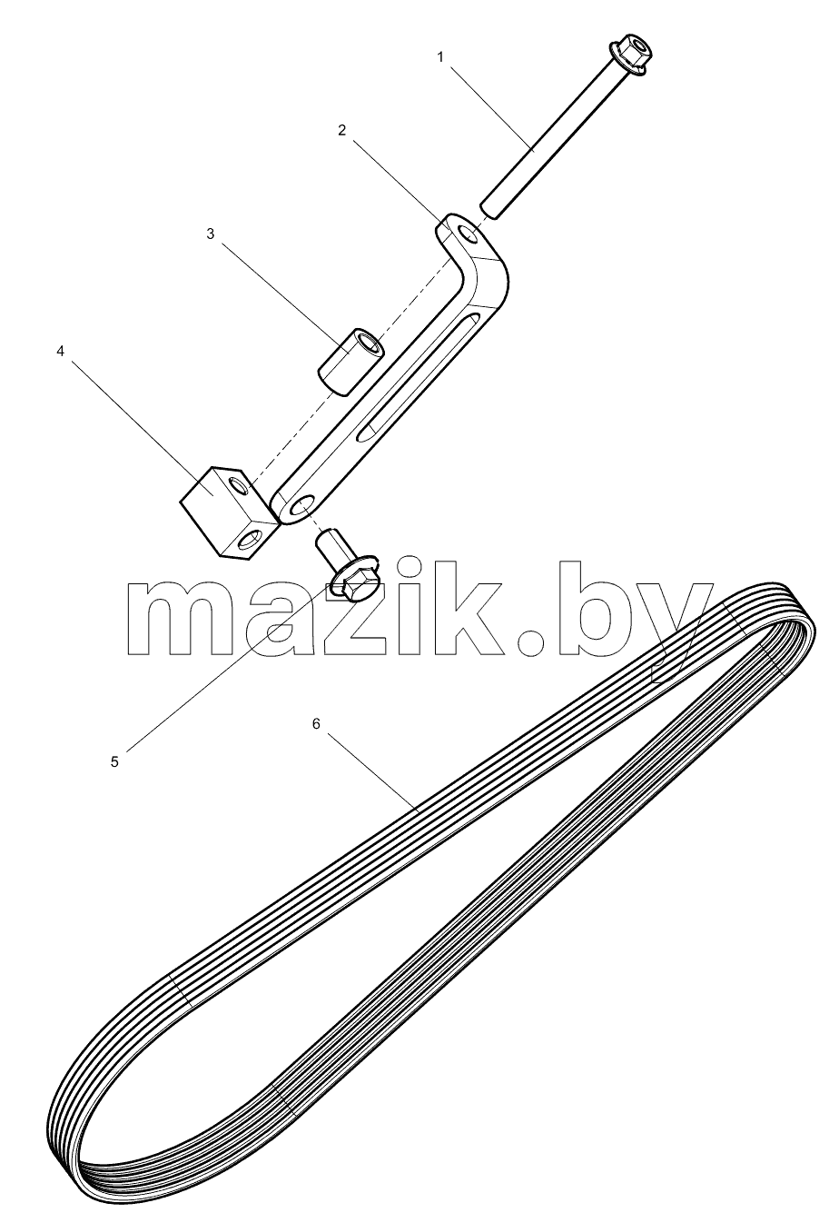  Alternator Tensioner and Belt Group