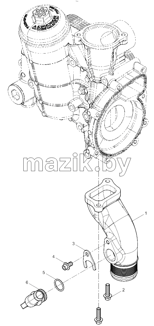  Water Pump Inlet Pipe Group