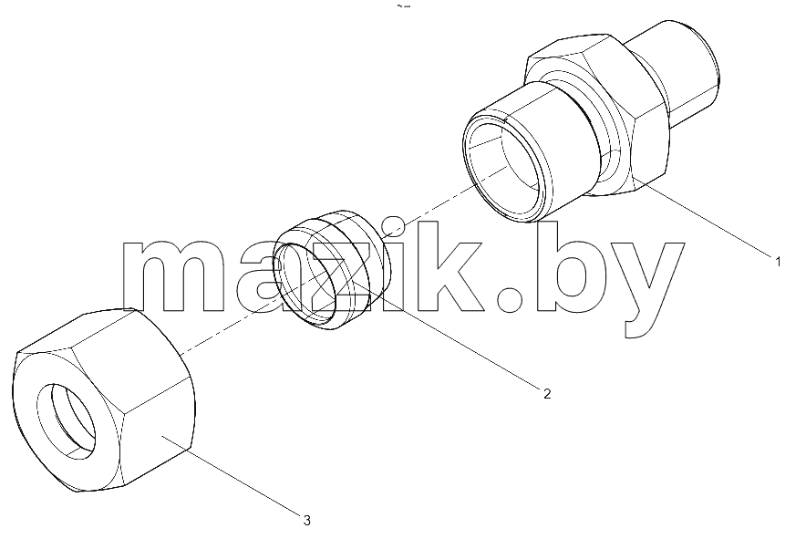  Ferrule Straight Through Connector