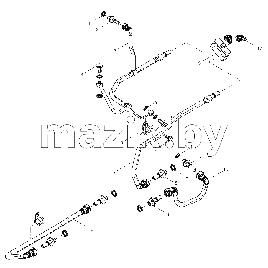  Low Pressure Fuel Pipe Group