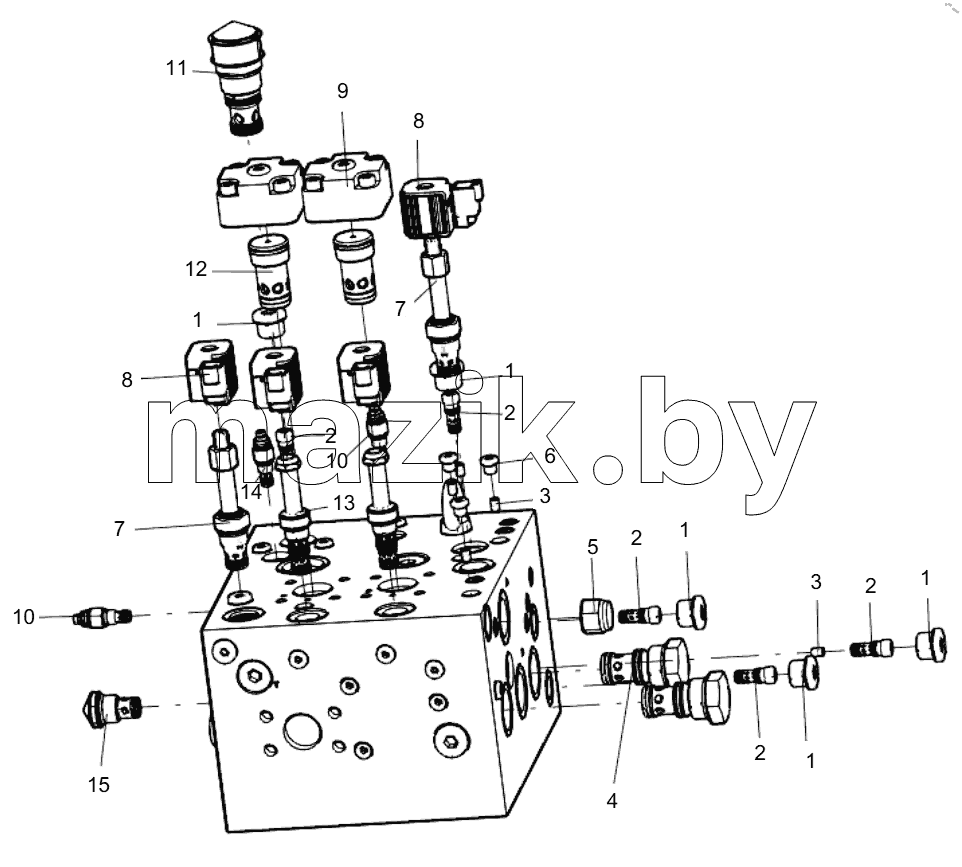  804010002 MAIN VALVE BLOCK