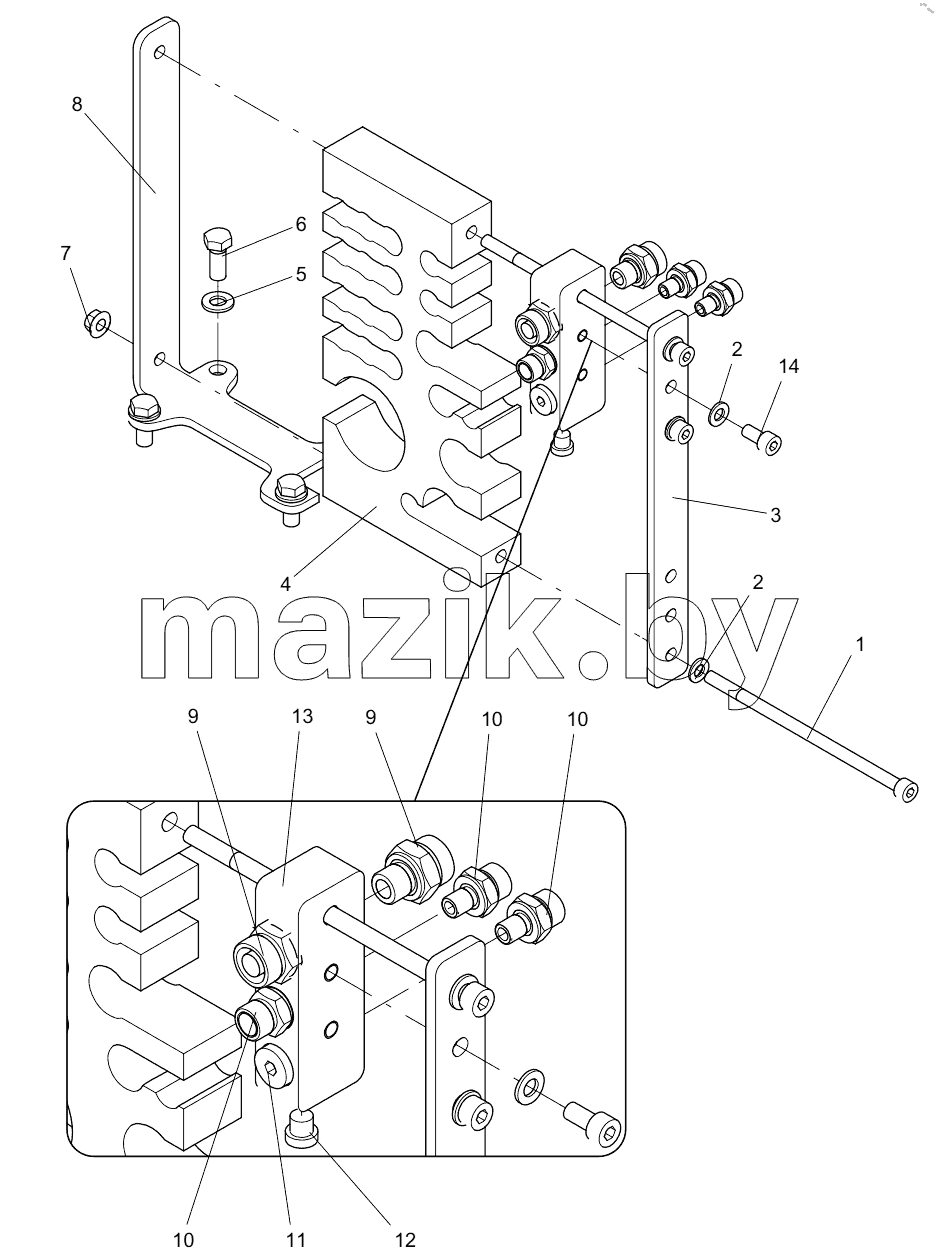  332106985 PIPE CLIP ASSEMBLY