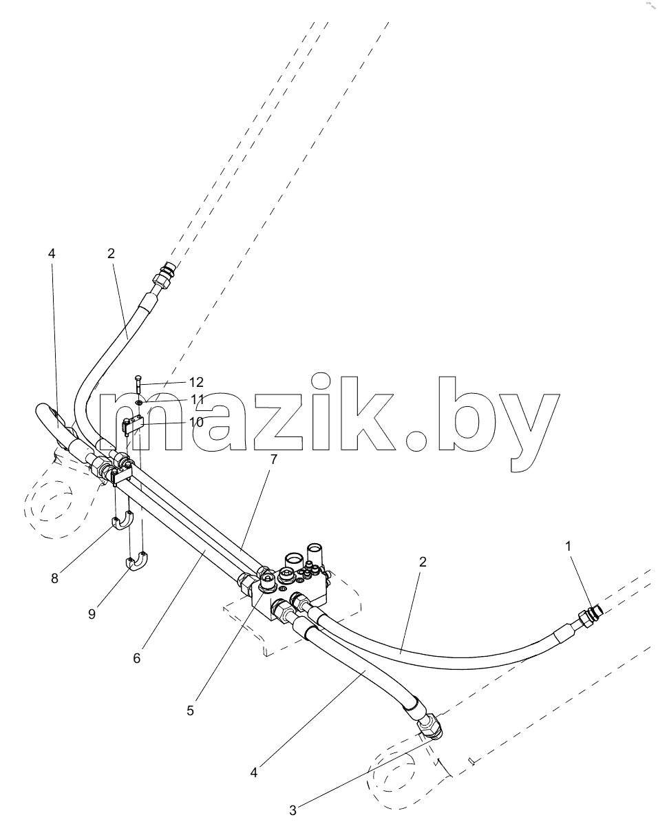  332107149 LIFT CYLINDER PIPELINE COMPONENT
