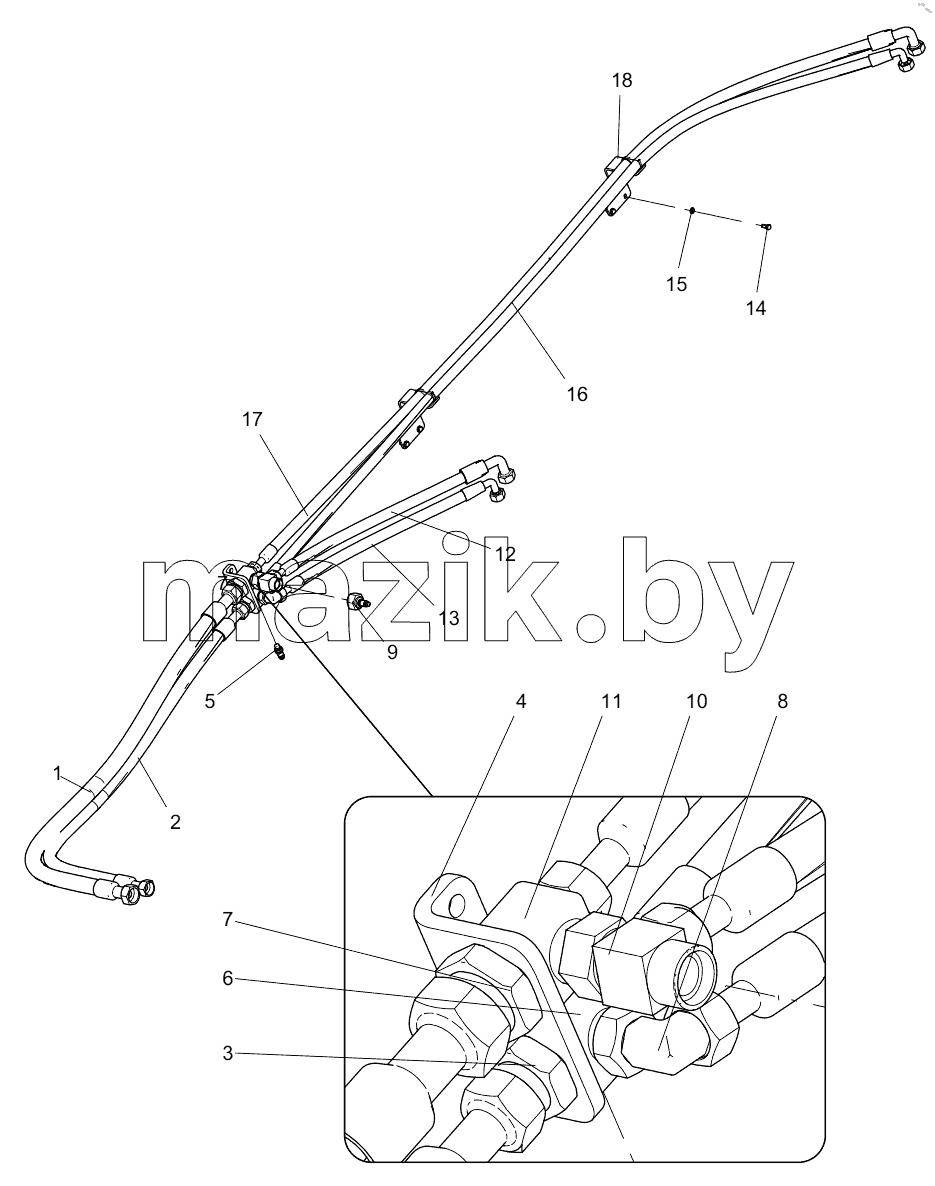 332107141 BRAKE COOLING PIPELINE