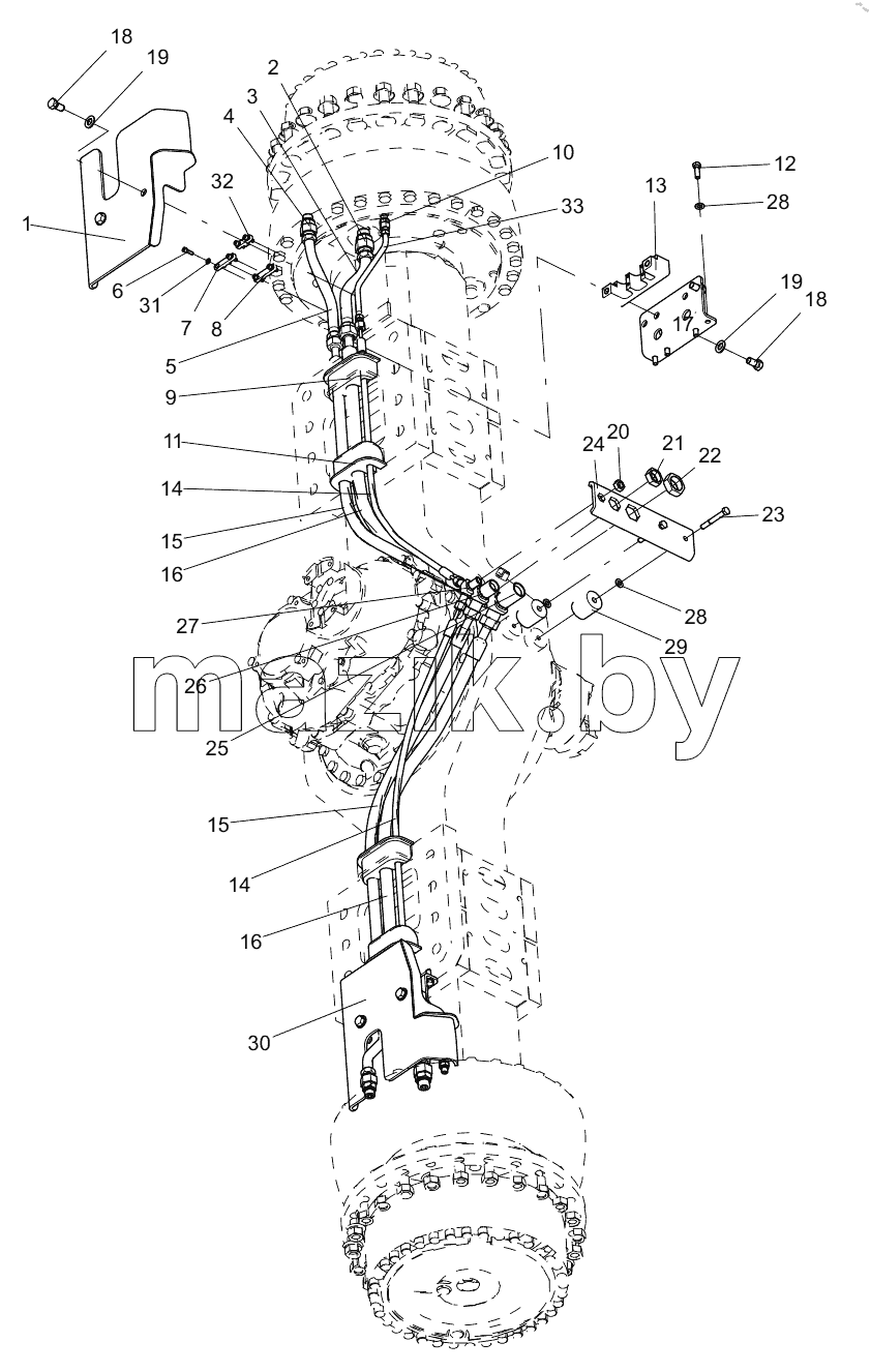 332106892 AXLE BRAKE SYSTEM