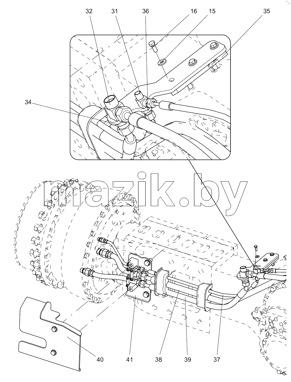  332107019 FRONT AXLE BRAKE SYSTEM